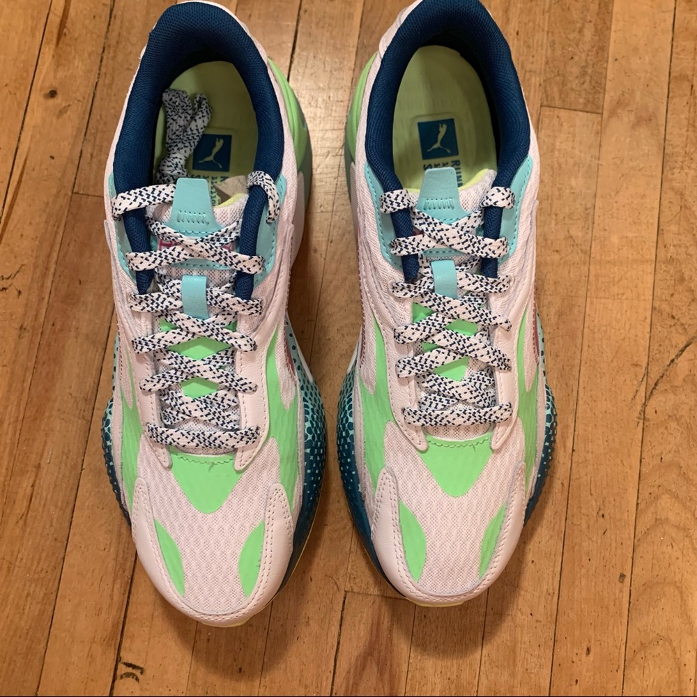 NEW PUMA RS-X3 WAVE RACER MULTI-COLOR MEN'S RUNNING WORKOUT SHOES SIZE 10 - Picture 4 of 9